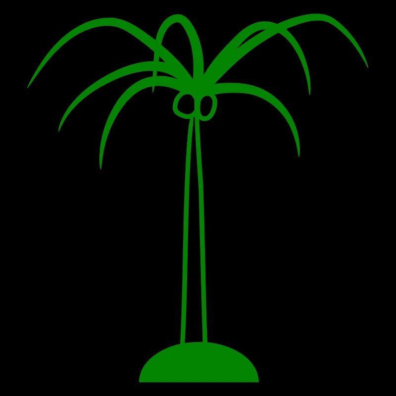 Palm Tree Island Tree Plage Vacances Noix de Mer Cool