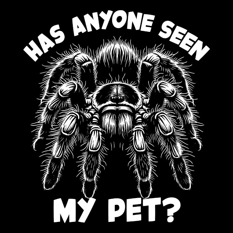 Tarantula tarantula and funny spider saying