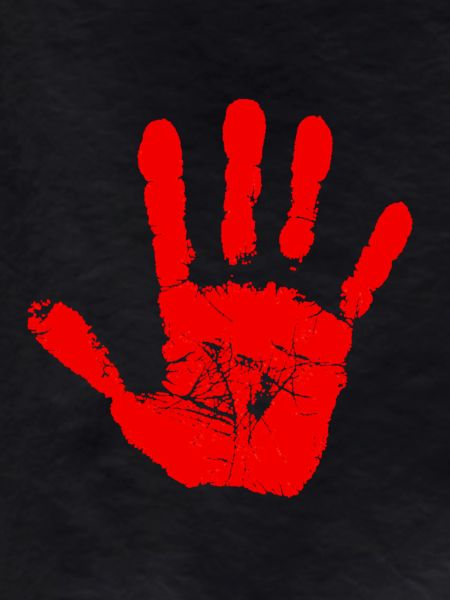 Red Handprint
