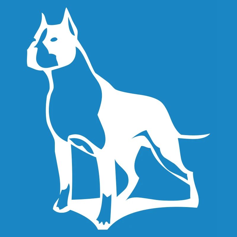 A pit bull that protects its territory