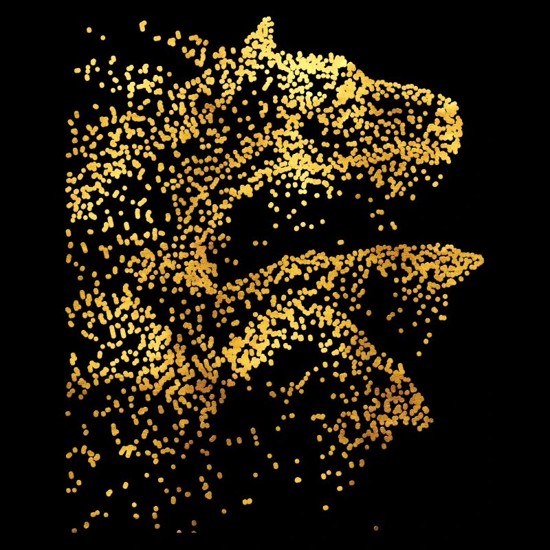 Équitation - cavalier - école d'équitation - cheval - or