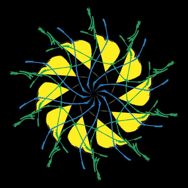 Random patterns circled