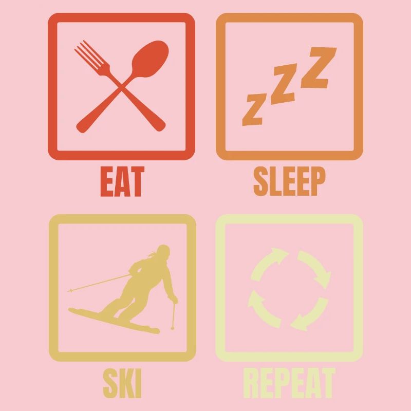 Eating, sleeping, skiing, repeating