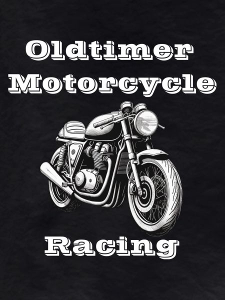 Oldtimer Motorcycle Racing white