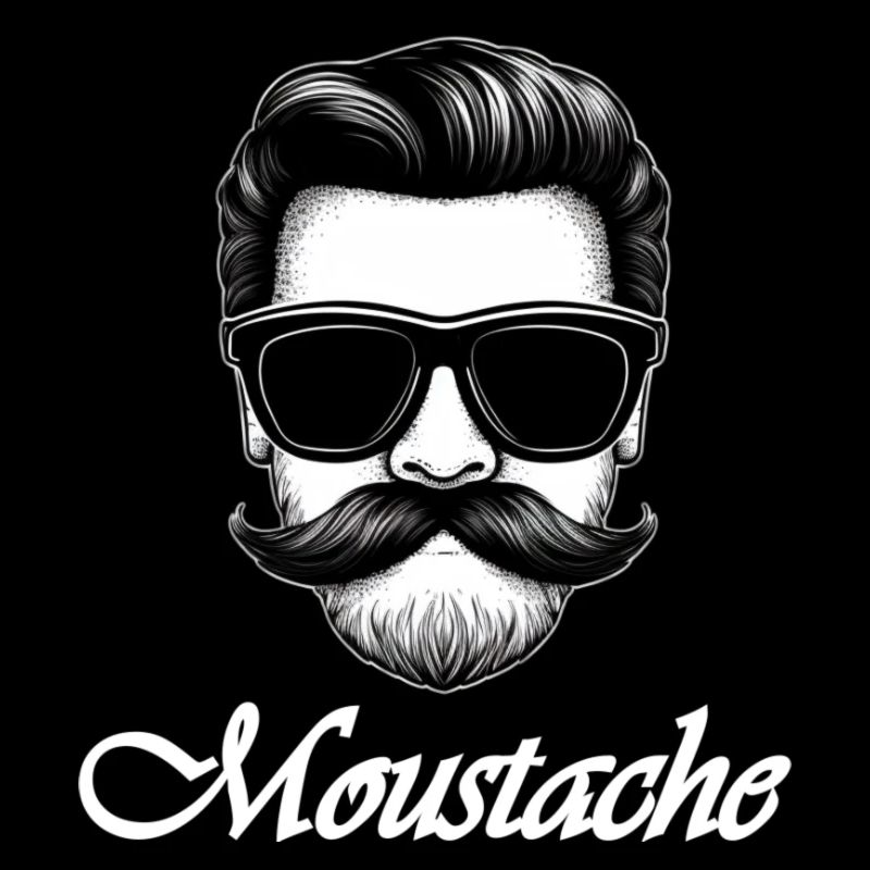 Moustache white