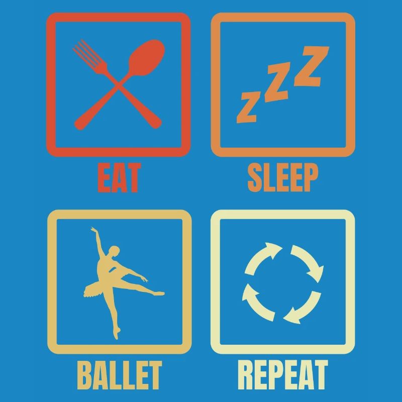 Manger dormir Ballet Répéter