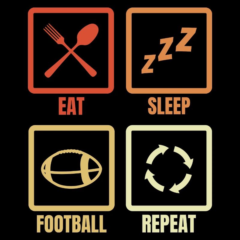 Manger Dormir Football Répéter