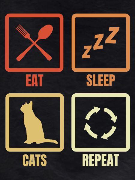 Eat Sleep Cats Repeat