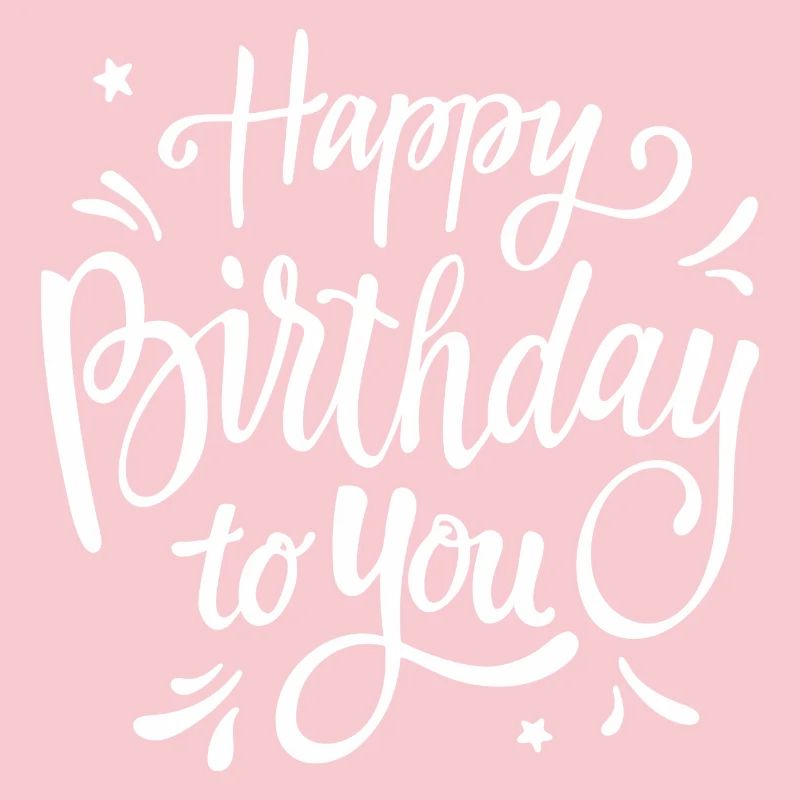 Birthday Script Handwritten Celebration