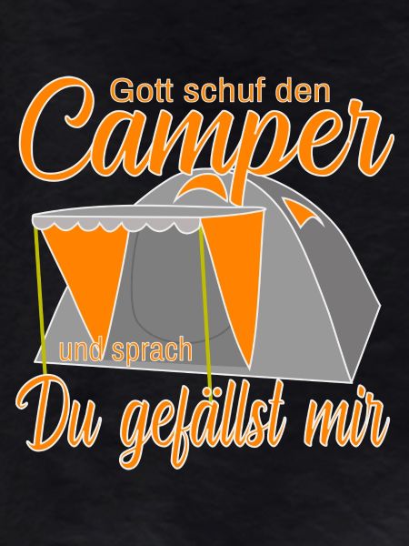 Campen im farbigen Zelt