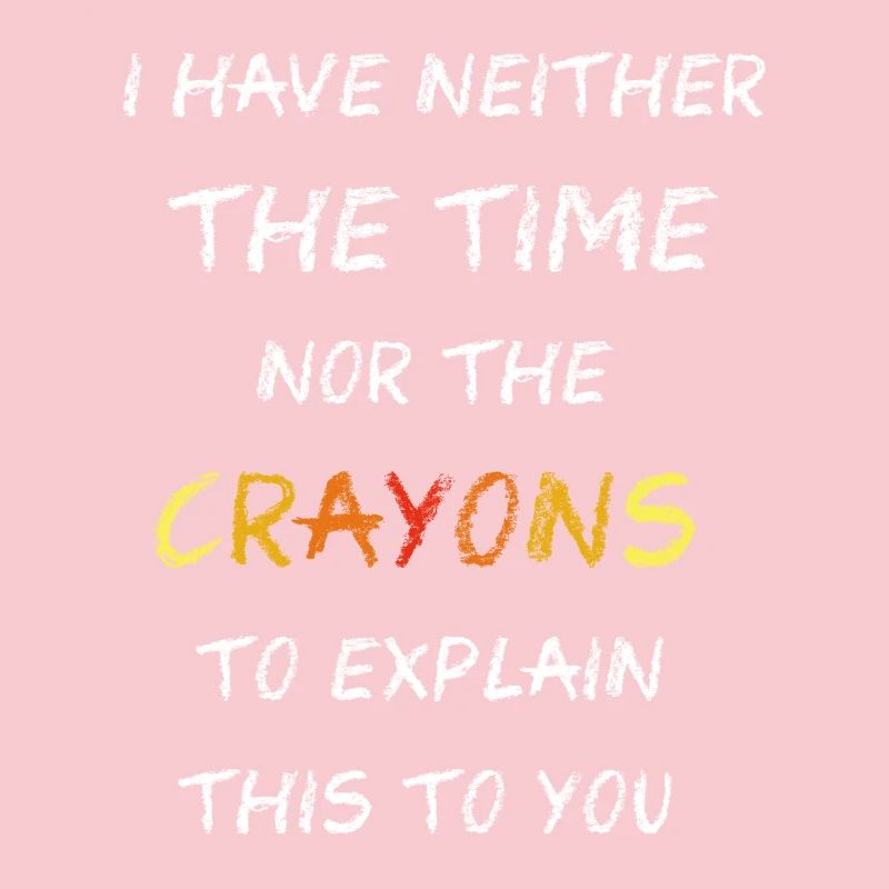 Pas les crayons de couleur