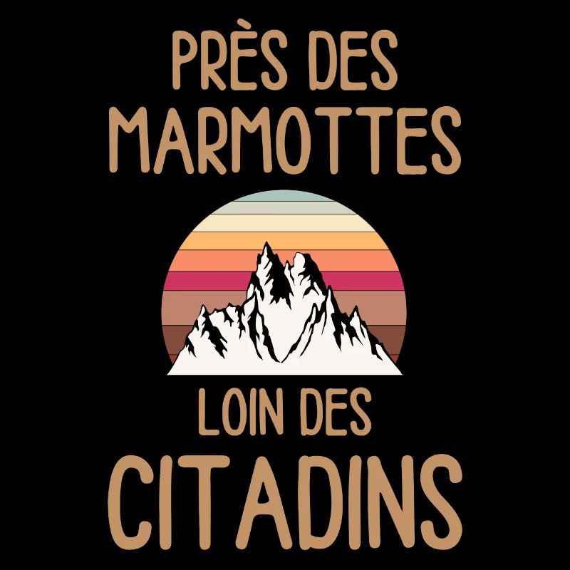 Près des marmottes loin citadins