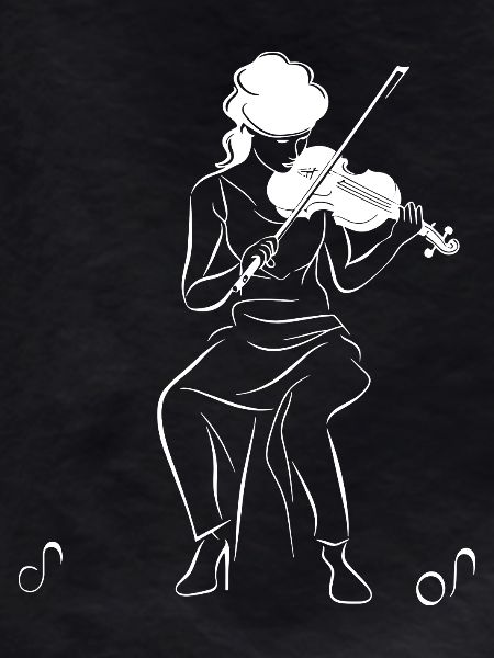 Violinist Drawing