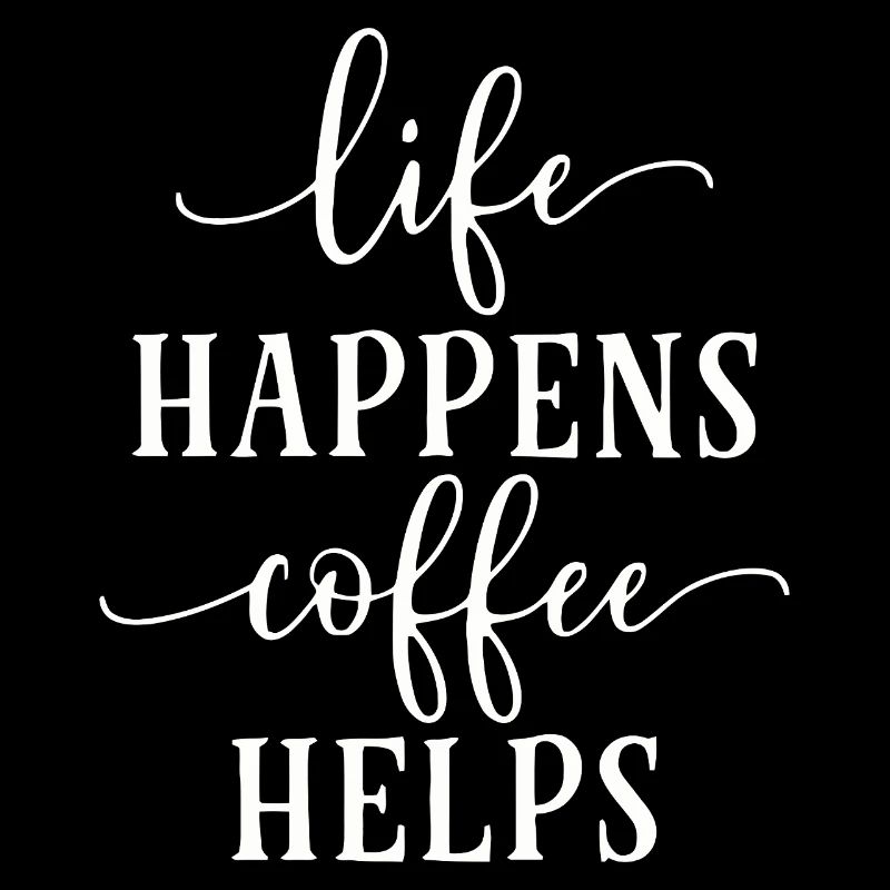 Conception de typographie motivante pour le café
