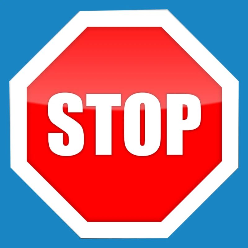 Impression graphique de plaque STOP rouge
