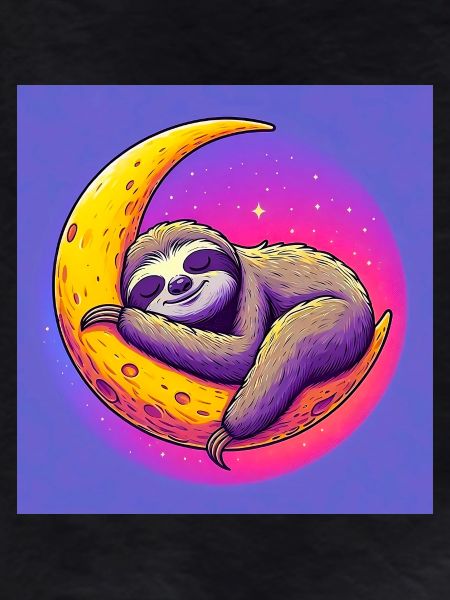 Sloth sleeps on the Moon