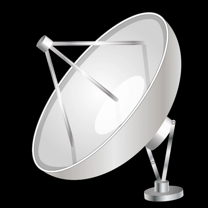Satellite dish with a clear modern look
