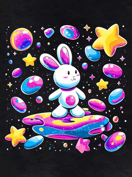 Galactic Rabbit on Surfboard