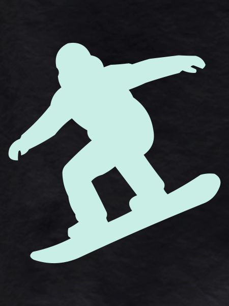 Snowboardeur Mint Silhouette