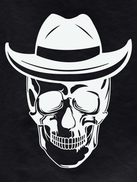 Skull with sunglasses