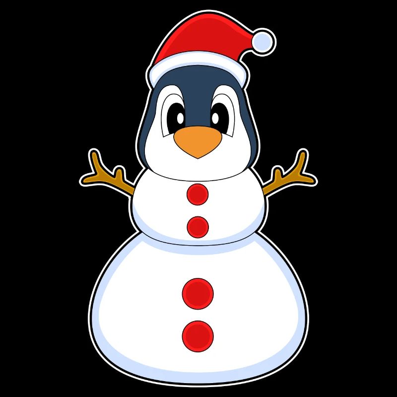Pinguin Weihnachten Schneemann