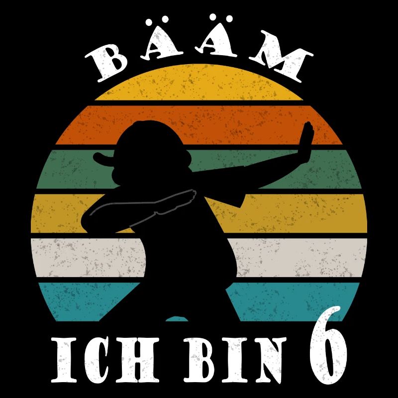 Kinder Dabbing Geburtstagsshirt 6 Jahre