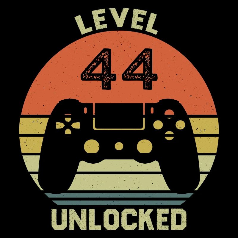 Level 44 Unlocked 44 Years Anniversary Gift