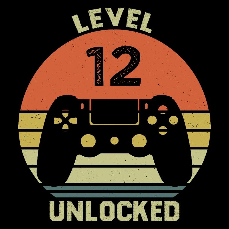 Level 12 Unlocked 12 Ans Anniversaire Cadeau