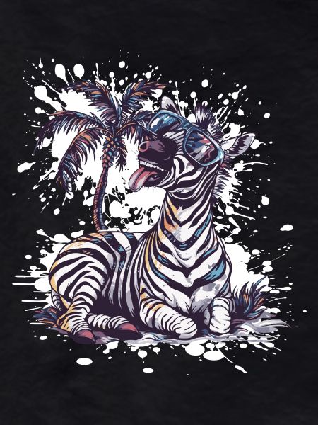 Zebra Island Palm Tree