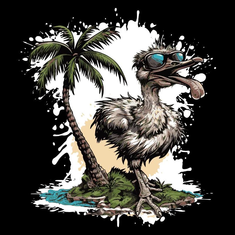 Ostrich Island Palm Tree
