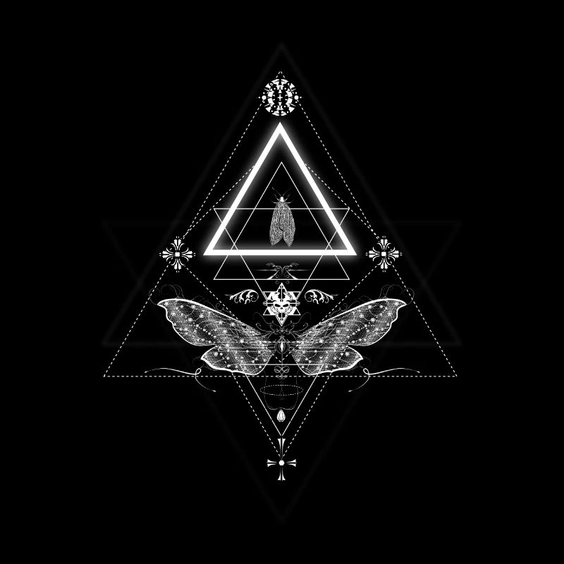 Un papillon de nuit en design occulte