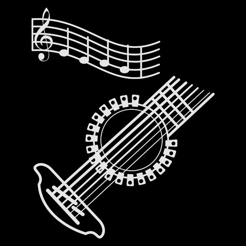Abstract guitar design for music lovers
