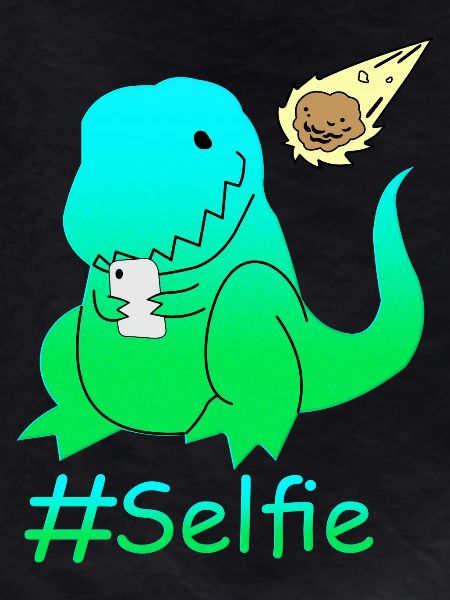 Funny Selfie Dinosaur
