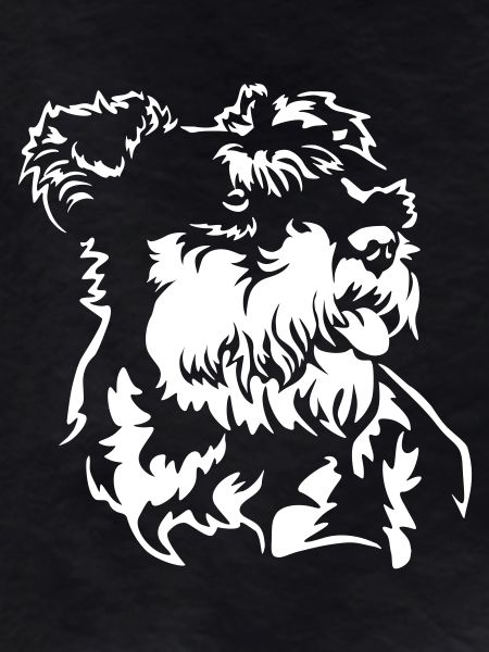 Miniature Schnauzer Head "Black Edition"
