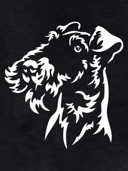 Fox Terrier Head "Black Edition"