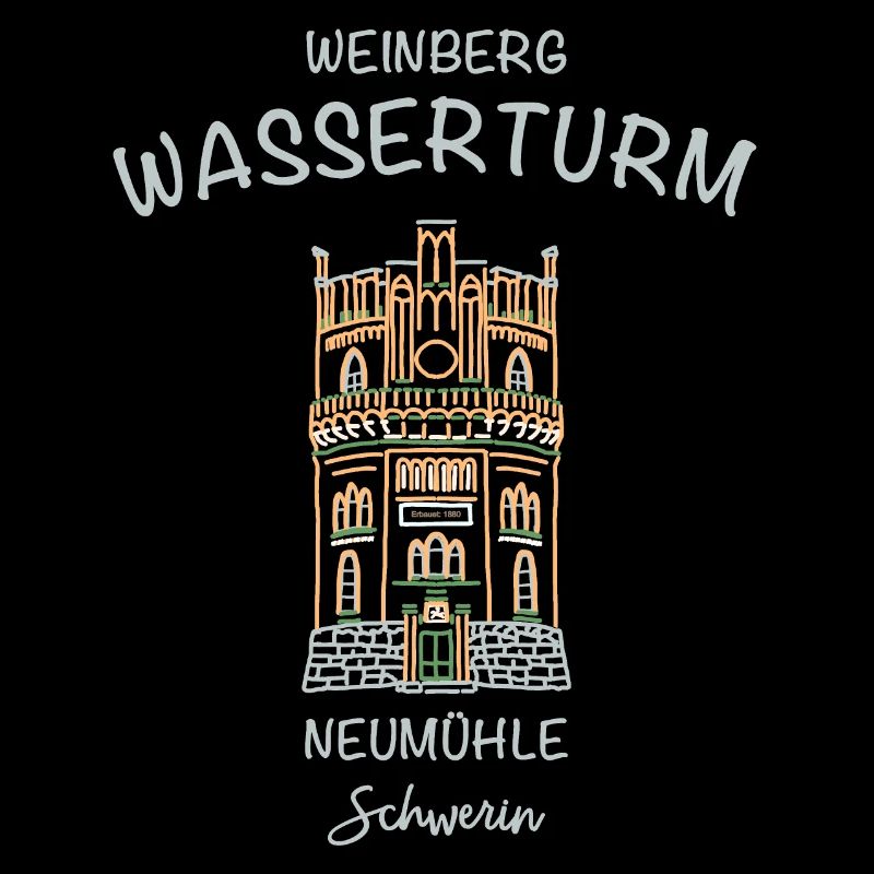 Schwerin, Wasserturm Neumühle auf dem Weinberg