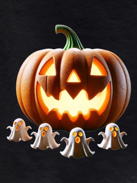 Halloween Pumpkin Ghosts