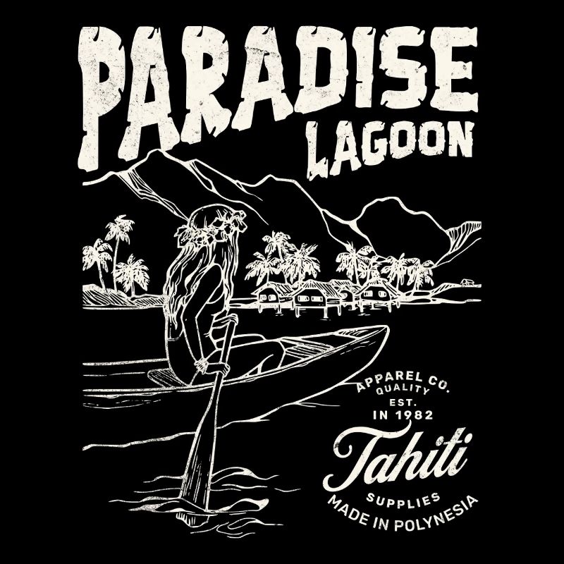 Paradise Lagoon Illustration