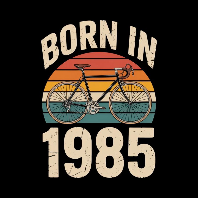 Vintage Bicycle Born in 1985 Design
