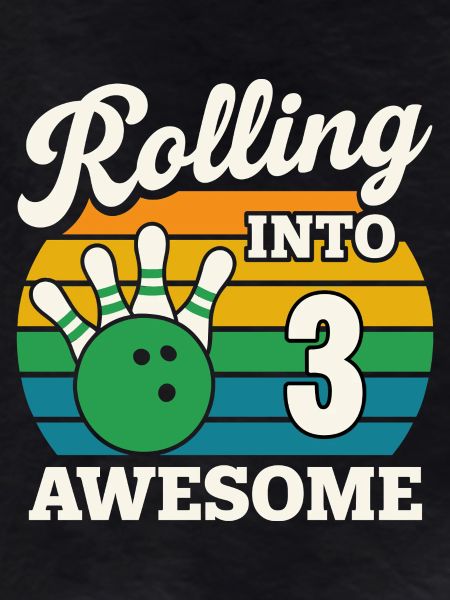 Rolling Into 3 Birthday Design
