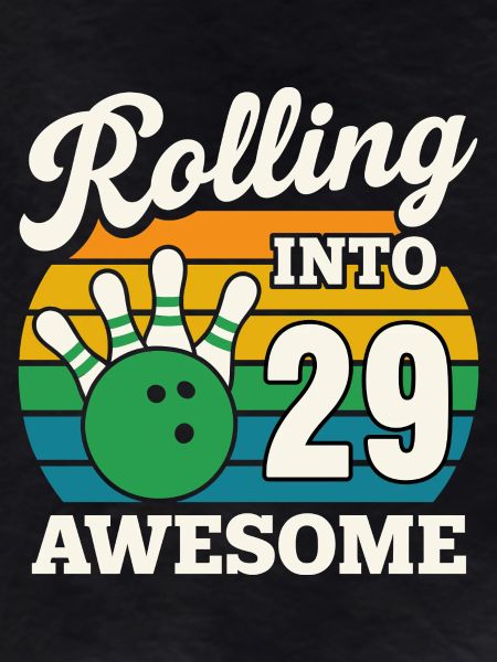 Bowling 29th Birthday Celebration Graphic