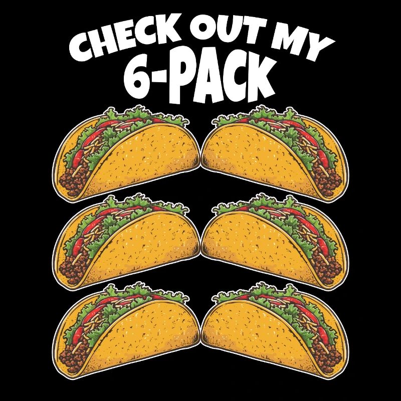 Pack de 6 tacos avec un dicton amusant