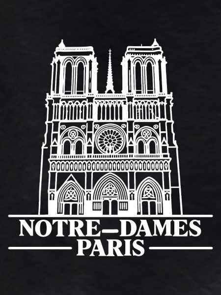 Notre-Dame Paris Gothic Silhouette