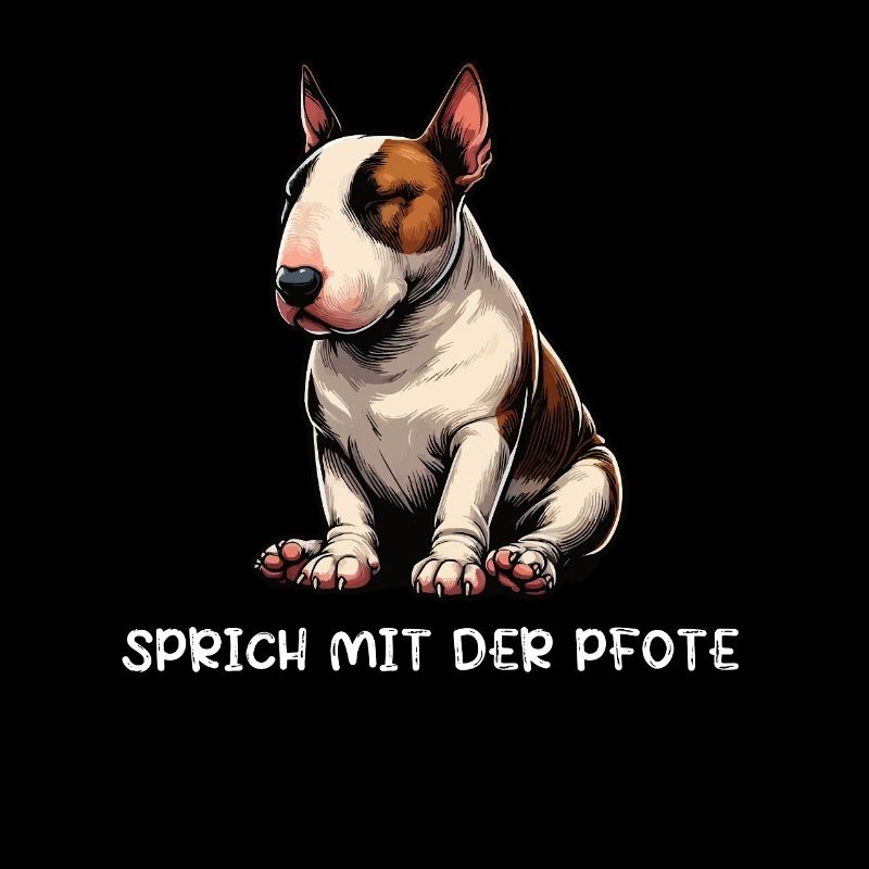 Sprich mit der Pfote Miniatur Bullterrier Bully 