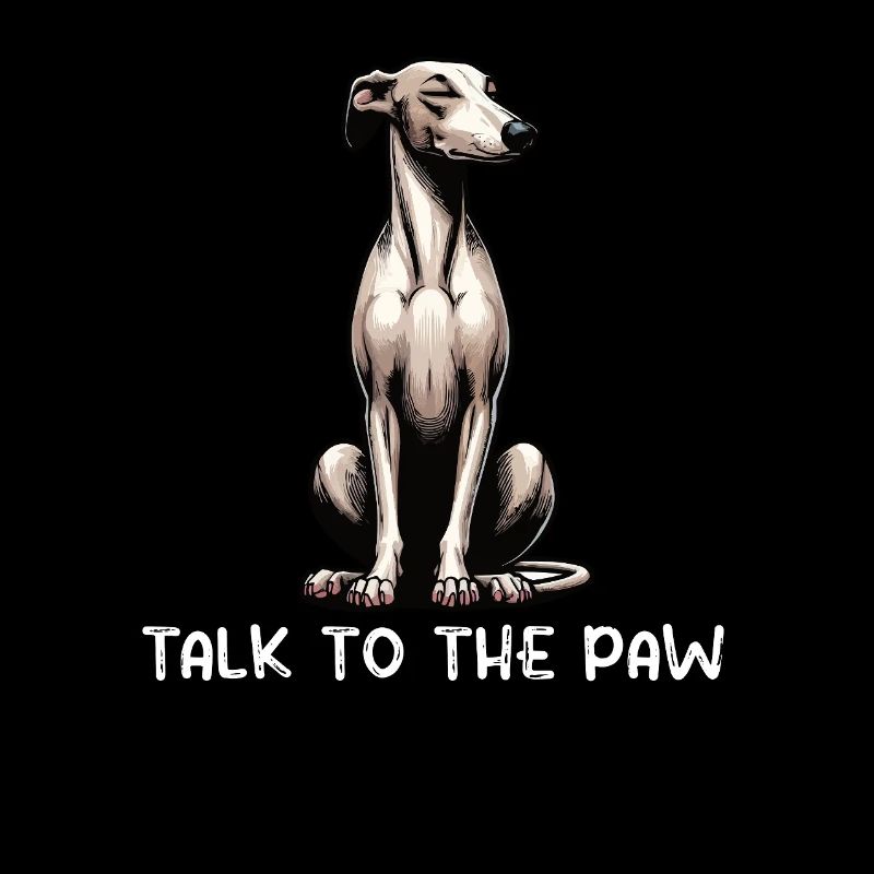 Parlez à la patte Whippet Greyhound Whippets
