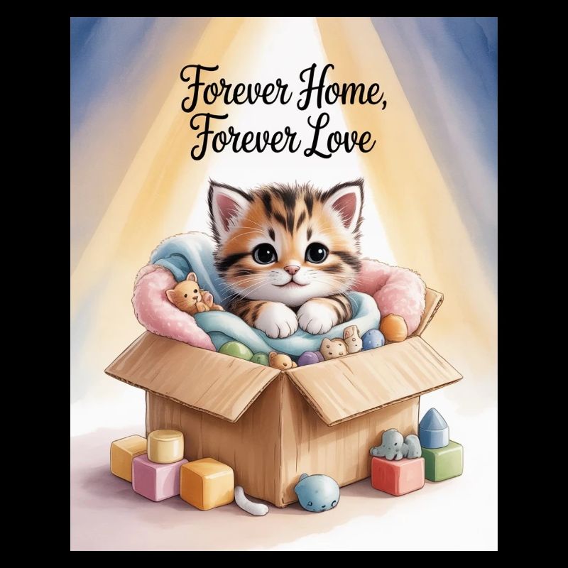 Kitten in a Box Forever Home