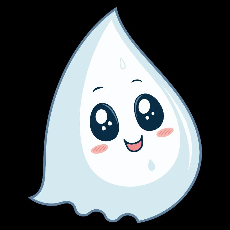 Drop kawaii blue smile
