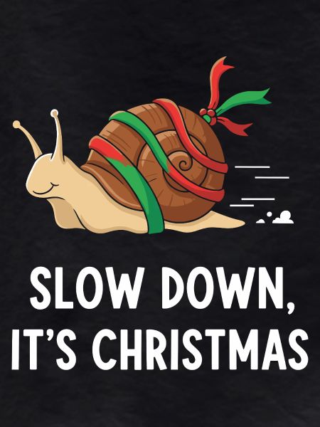 Slow Down Christmas Snail