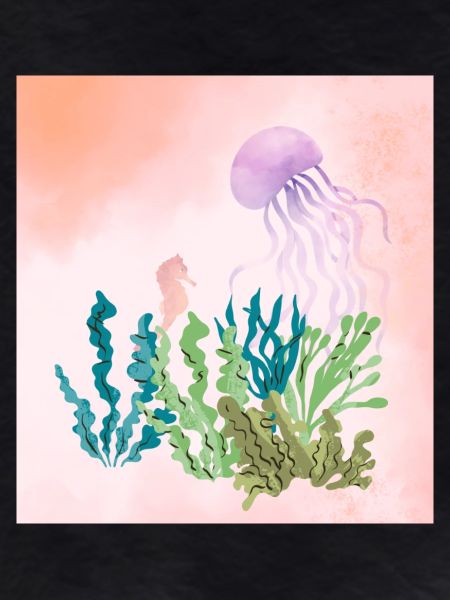 Pastel Sea Underwater Forest