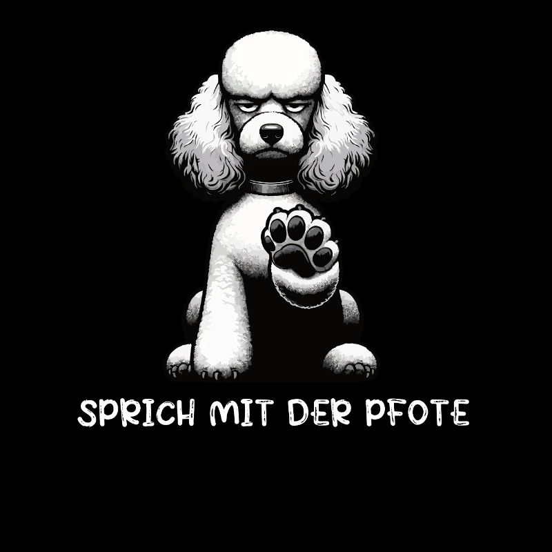Parlez à la patte Caniche Caniche propriétaire Caniche Chien Caniche